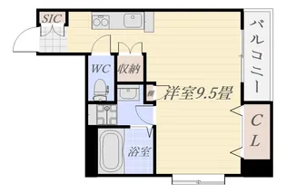 アヴェニュー武町【4階】の間取り