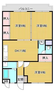 3DKの間取り画像