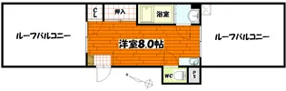 広島県広島市中区幟町【マンション】の間取り