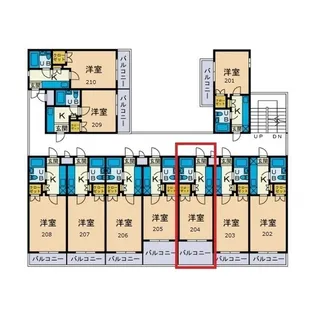 1Kの間取り画像