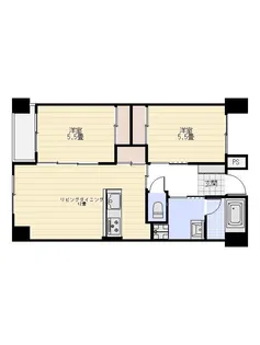 鳥生レジデンスI【4階】の間取り