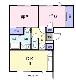 ニューエルディム滝の原【3階】の間取り