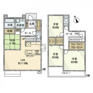 茨城県つくばみらい市陽光台3【一戸建】の間取り