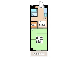第1久野マンション【4階】の間取り
