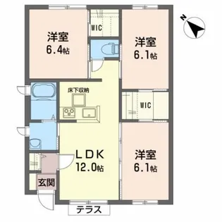 宮城県大崎市古川前田町【一戸建】の間取り