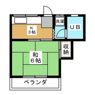 コーポ美紀【2階】の間取り
