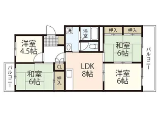 ピアパレス高須【3階】の間取り