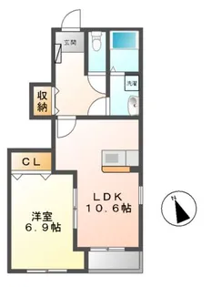 SUN PRESS C棟【1階】の間取り