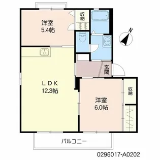 ヒルサイドテラス【2階】の間取り