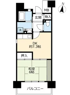 URサンラフレ明石【1階】の間取り