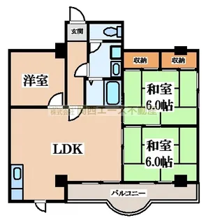 サニーコート【4階】の間取り