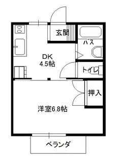 コーポ宮西【2階】の間取り