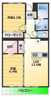 ラウト ディノッゾ【1階】の間取り