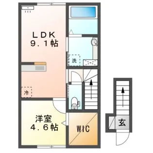 レシア柏崎II・III【2階】の間取り