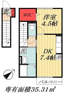 千葉県船橋市西船6【アパート】の間取り
