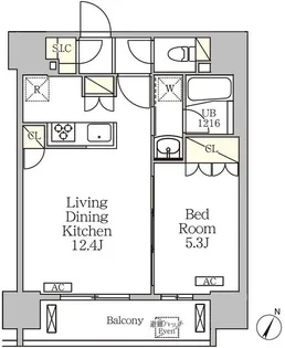 ジオエント白金台【8階】の間取り