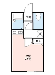 ジョイクレアB【2階】の間取り
