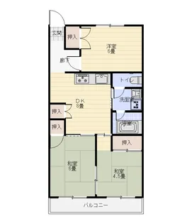 エクセレント一番館【2階】の間取り