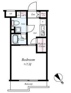 AZEST新江古田【1階】の間取り
