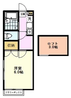 マーブルパレス国立II【2階】の間取り