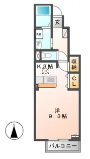 サンメゾン I【1階】の間取り