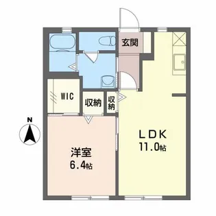 ラ・ヴィラージュ F【1階】の間取り