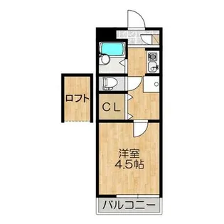 1Kの間取り画像