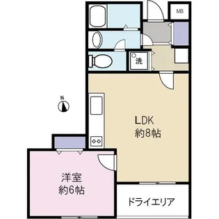 エリュシオン光和【1階】の間取り