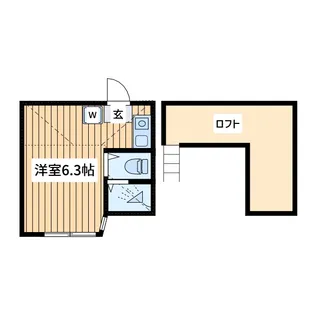 ユナイト白楽アンシャンテ【1階】の間取り