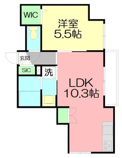 キャリアライズ湘南【4階】の間取り
