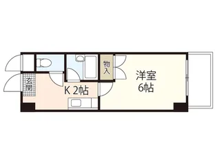 サンパレス横川【8階】の間取り