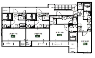 メルディア新里町【1階】の間取り