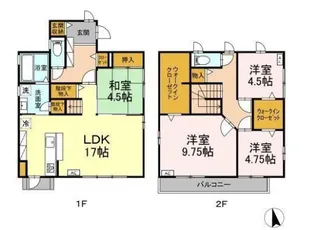 静岡県沼津市大岡【一戸建】の間取り