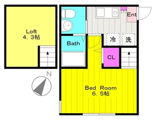神奈川県川崎市多摩区菅2【アパート】の間取り