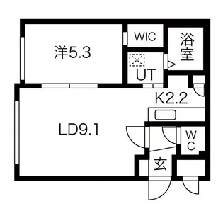 ディスティーノ【4階】の間取り