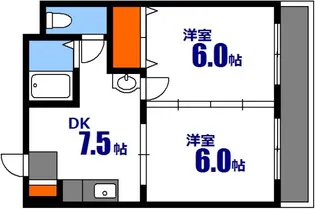 広島県広島市中区本川町3【マンション】の間取り