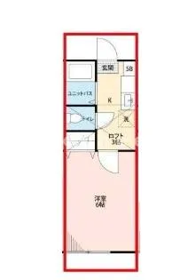 シャネル富士見台【1階】の間取り
