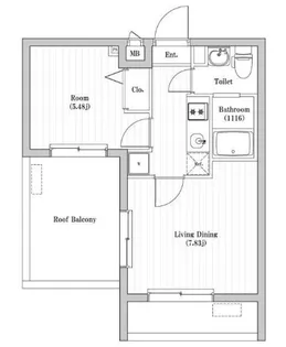 アーバンパーク六町【5階】の間取り