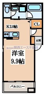 カルバスヴィラージュ【2階】の間取り