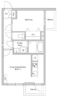 エルスタンザ平井【2階】の間取り