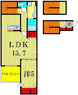 アンジュール西小岩【3階】の間取り