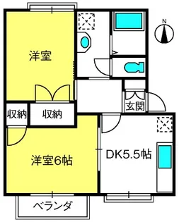 キクハイツ【1階】の間取り