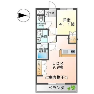 シェルルメゾン【1階】の間取り