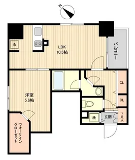 ラクラス月島【3階】の間取り