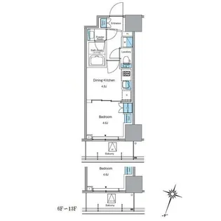 ルフォンプログレ渋谷ヒルトップ【12階】の間取り