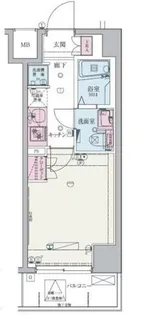 リヴシティ武蔵浦和【6階】の間取り