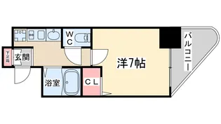 アスティナ天神橋【7階】の間取り