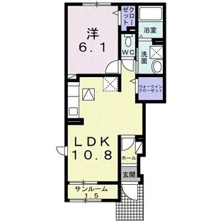 クラール【1階】の間取り