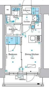 東京都台東区千束2【マンション】の間取り