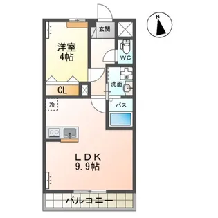 グランドール泉II【2階】の間取り